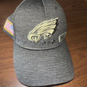 Gray Eagles Hat with Embroidered Logo